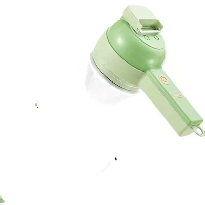 3pcs PEVAのフリーザー袋および1pc清拭布が付いている手持ち型の電気野菜カッター